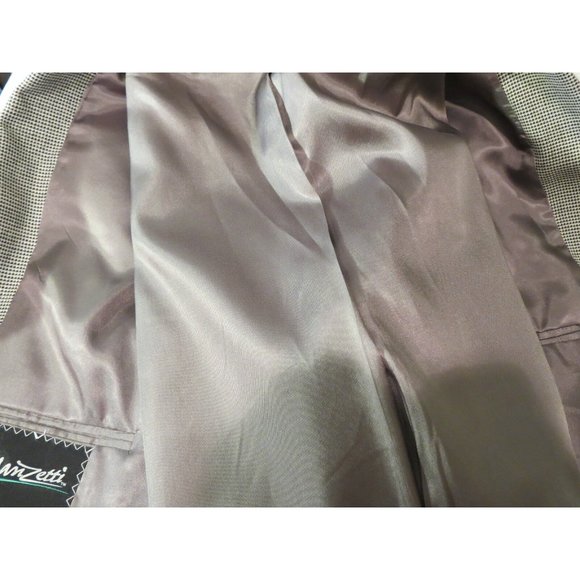 MANZETTI Black White 44R Patch Pocket Sport Coat - Picture 5 of 9